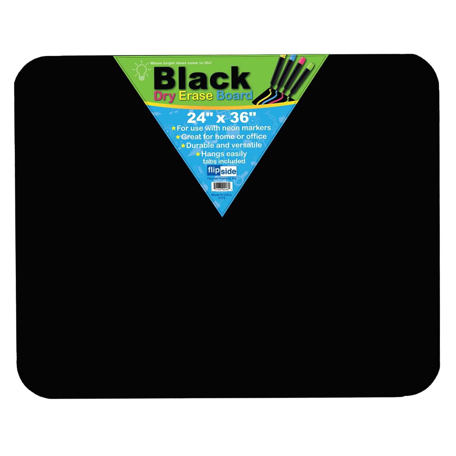 Flipside Melamine Mobile Dry-Erase Whiteboard, Particle Board Frame, 3 x 2 (40088)