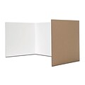 Flipside Privacy Shield, 18 x 48, White, 24/Pack (FLP61848)