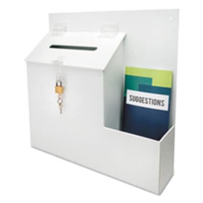 Deflecto Suggestion Box Literature Holder with Locking Top (DEF79803)