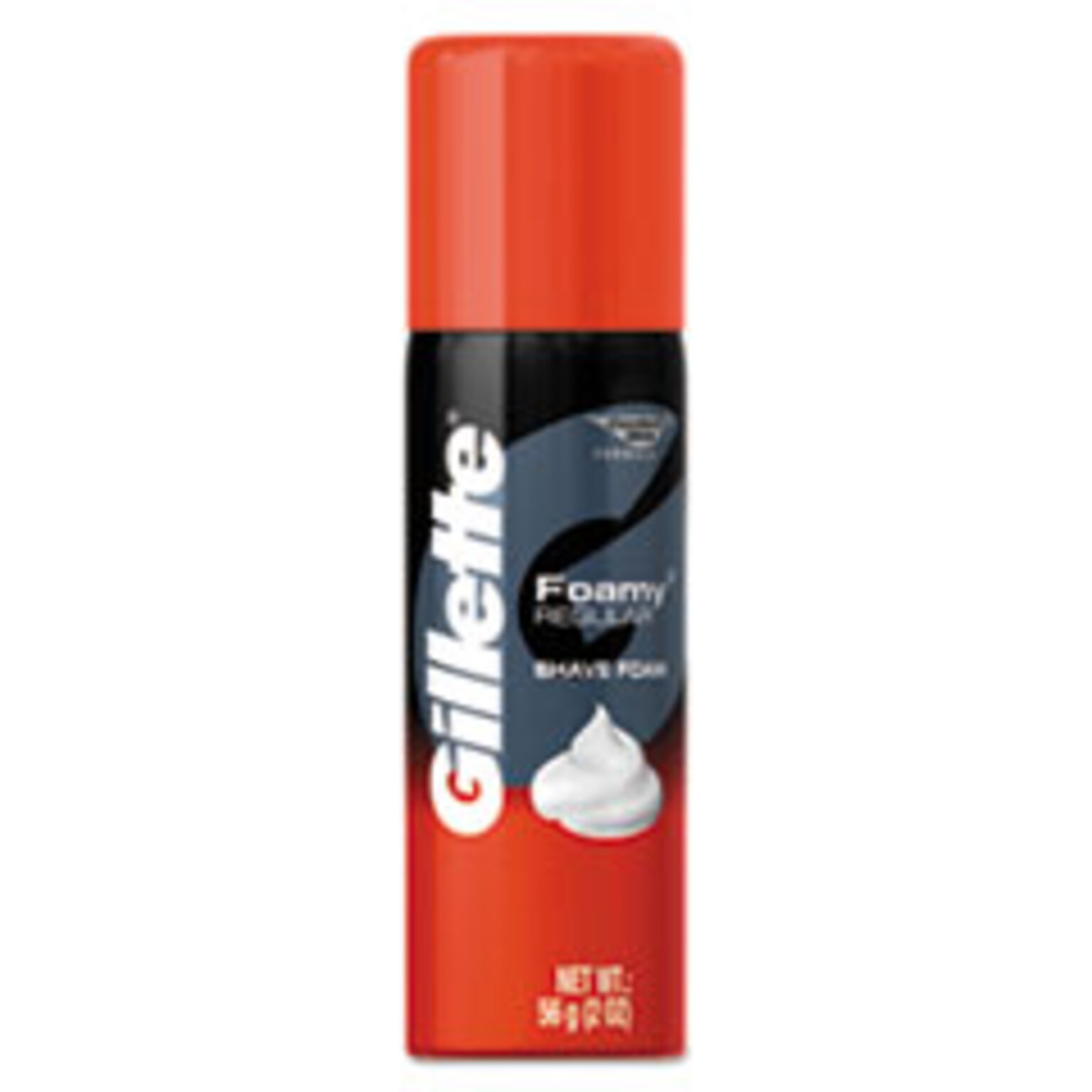Gillette Foamy Shave Cream, 2 oz., 48/Carton (14501)