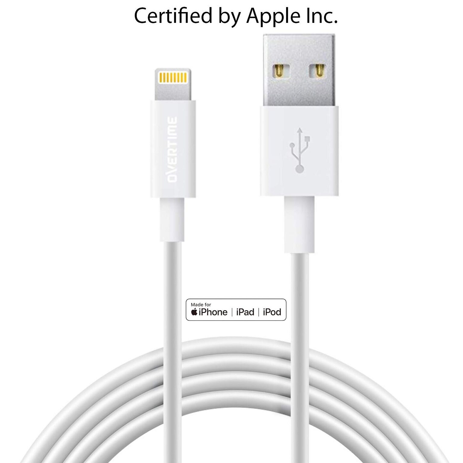 Delton Lightning USB Cable for Universal, Silver (DACDAIP5)