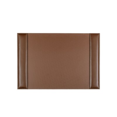 Dacasso P3202 Rustic LeatherDesk Pad with Side Rails, 25 x 17, Brown (DCSS151)