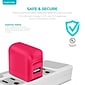 Overtime Lightning Charging Bundle for Apple Devices, Pink, 3/Pack (DAC3IN1PNK)