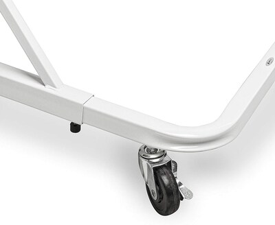 AdirOffice 12 Bracket Vertical File Rolling Stand For Blueprints, White (613-WHI)