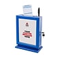 AdirOffice Locking Wood Suggestion Box, Blue (632-BLU)