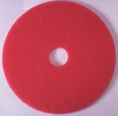 Premier Buffing Floor Machine Pad; Red, 13, 5/Case