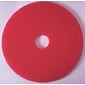 Premier Buffing Floor Machine Pad; Red, 13", 5/Case