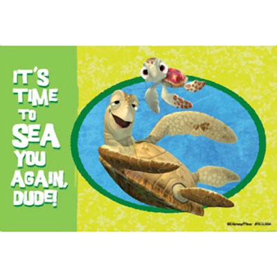 SmileMakers® Finding Nemo Sea Turtle Laser Cards; 100 PCS