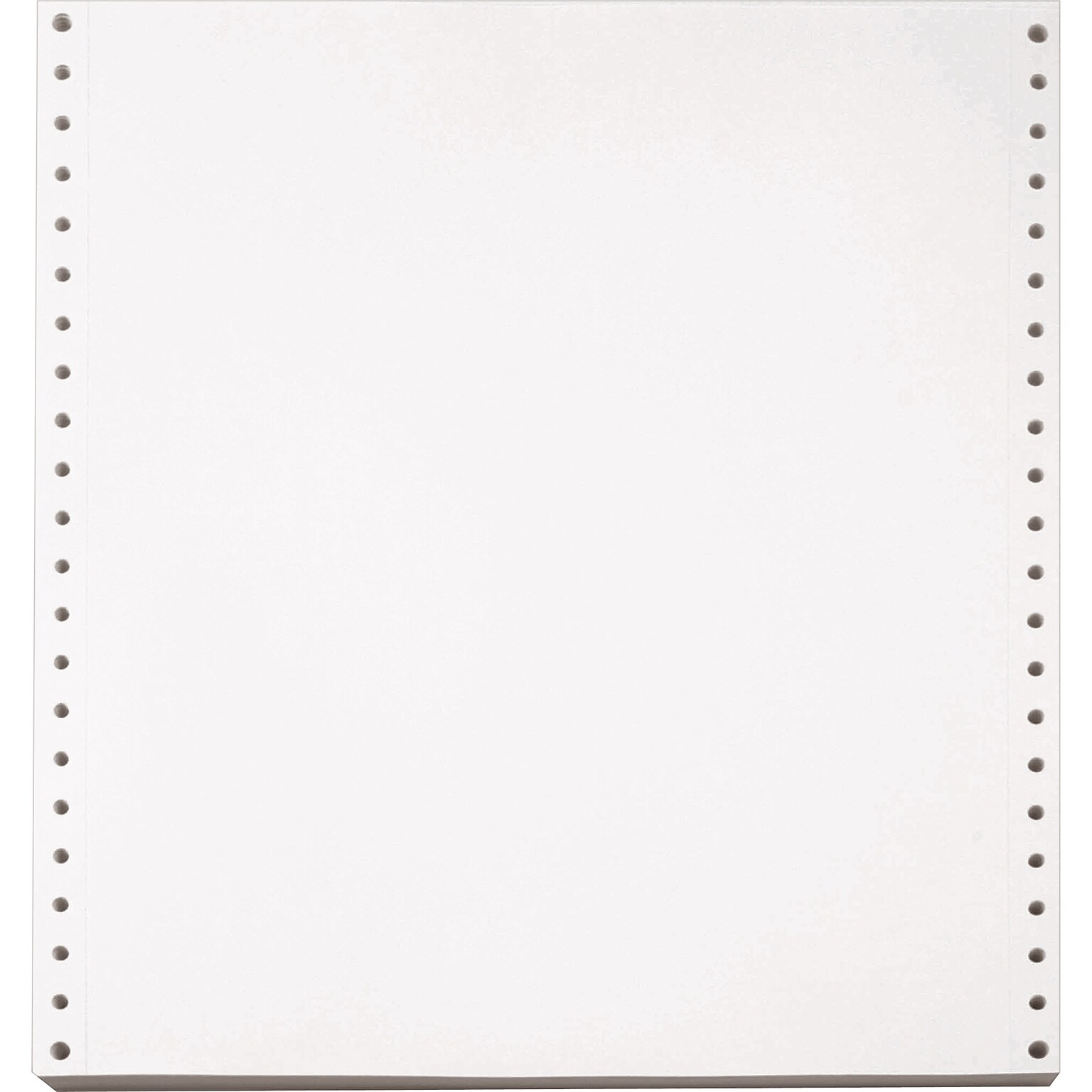 Willamette Industries Perforated Blank Computer Paper, 9.5 x 11, 20 lbs., White Bond, 2700 Sheets/Carton (951027)