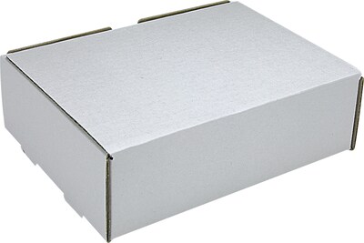 Partners Brand Corrugated Mailers, 9 x 6 1/2 x 2 3/4, White, 50/Bundle