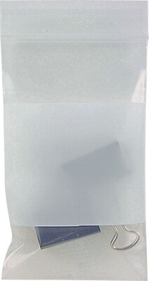 3 x 5 Reclosable Poly Bags, 4 Mil, Clear, 1000/Carton (3985A)