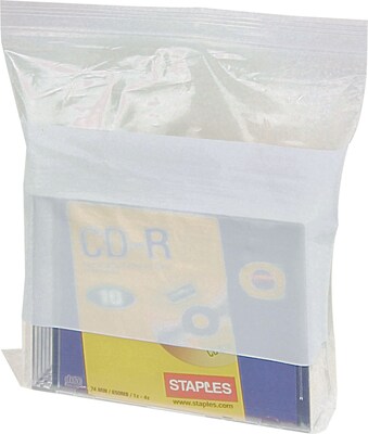 8 x 10 Reclosable Poly Bags, 4 Mil, Clear, 1000/Carton (4010A)