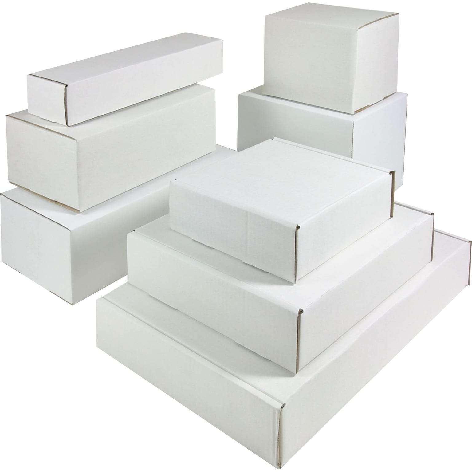 Quill Brand 6x2x2 Corrugated Mailers, White, 50/Bundle (M622)