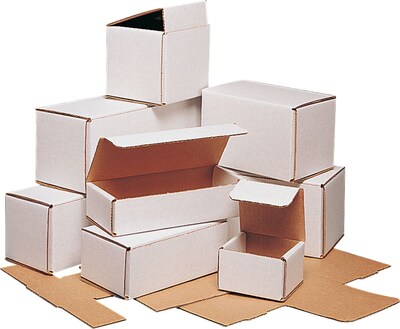 The Packaging Wholesalers 7-1/8 x 6-5/8 x 6-1/2 Outside Tuck Corrugated Mailer