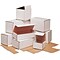 The Packaging Wholesalers 7-1/8 x 6-5/8 x 6-1/2 Outside Tuck Corrugated Mailer