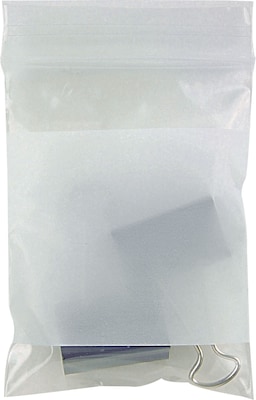 2 x 3 2 Mil. Zip Top Poly Reclosable Bags 1000/Case