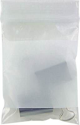 3 x 4 Reclosable Poly Bags, 2 Mil, Clear, 1000/Carton (PB3940)
