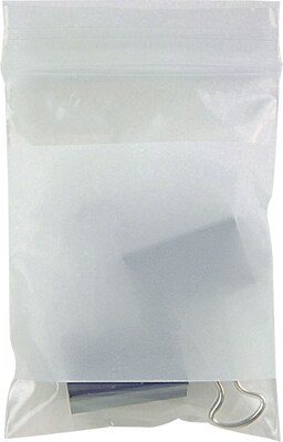 3 x 4 Reclosable Poly Bags, 2 Mil, Clear, 1000/Carton (3940A)