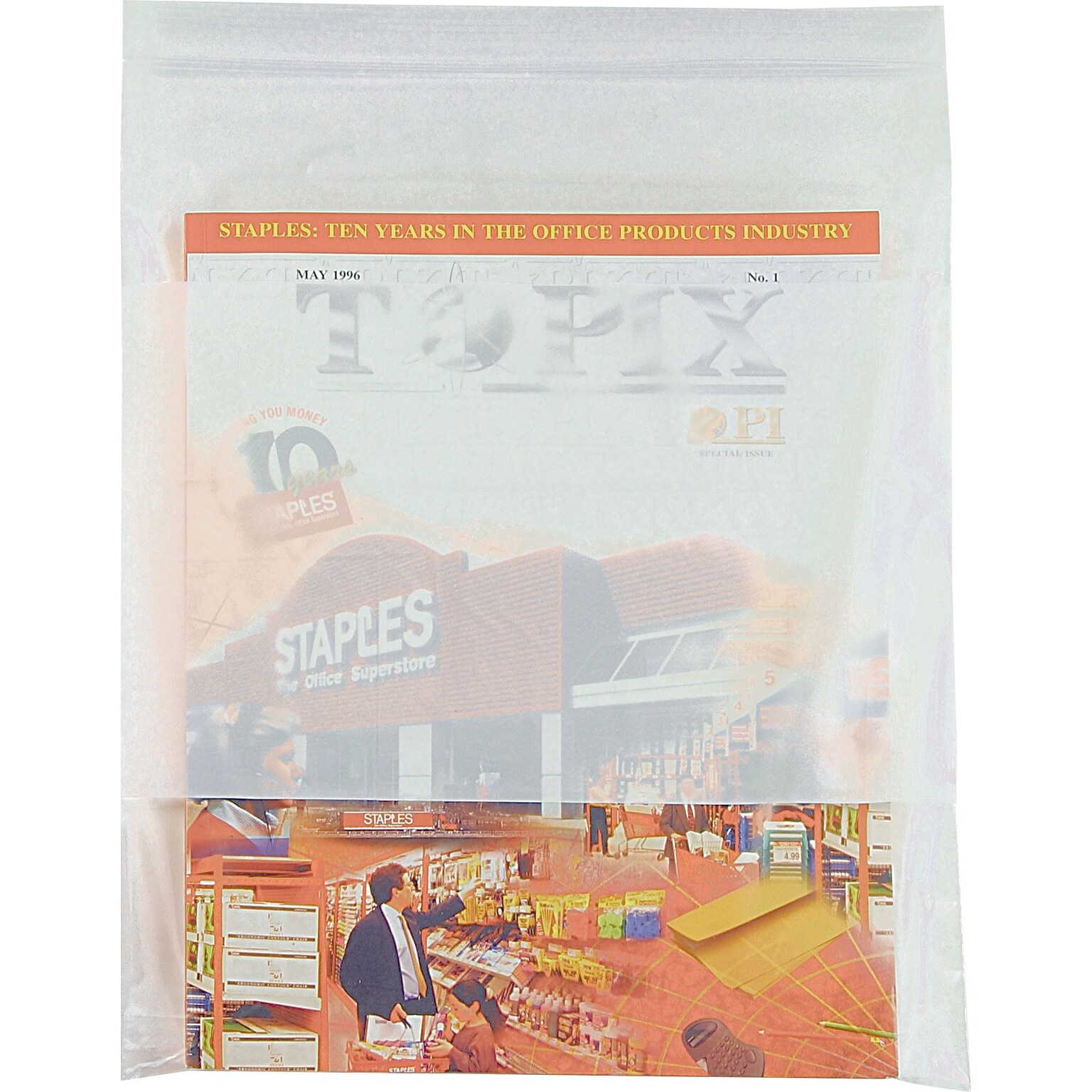 82 x 100 Layflat Poly Bags, Bags on a Roll, 3 Mil, Clear, 1000/Carton (PB3977)