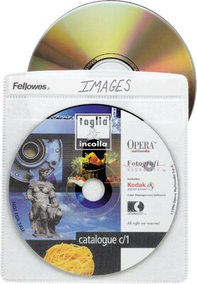 Fellowes CD Sleeves, 25/Pack