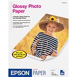 Epson Glossy Photo Paper, 8.5 x 11, 20/Pack (S041141)