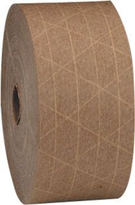 Reinforced Paper Tape Gummed Kraft Water Activated Packing Tape 2.75 in x  375 ft
