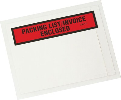 3M™ Top Print Packing List Envelope, 4.5 x 5.5, 1000/Case (PLE-T1)