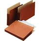 Pendaflex 100% Recycled Reinforced File Pocket, 5 1/4" Expansion, Letter Size, Redrope (E1534G)