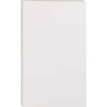 Staples Notepads, 5 x 8, Unruled, White, 100 Sheets/Pad, Dozen Pads/Pack (ST57329)