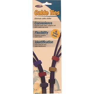 Secure Cable Ties 8 inch Multi-Color Cinch Strap - 5 Pack