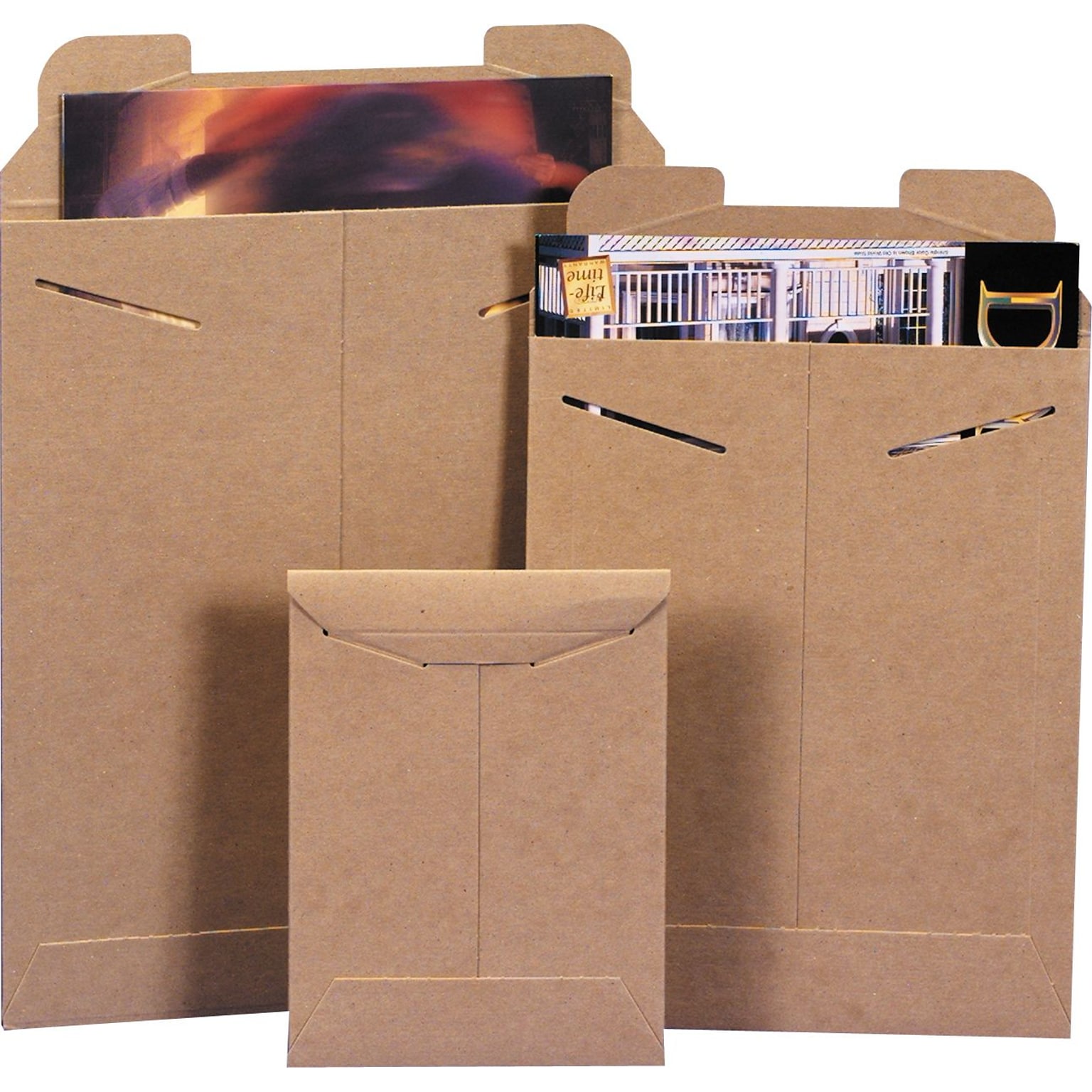 StayFlat Kraft Mailers, 9-3/4 x 12-1/4, 100/Case