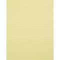 Glue-Top Writing Pads, 8-1/2 x 11, Wide Rule, Canary