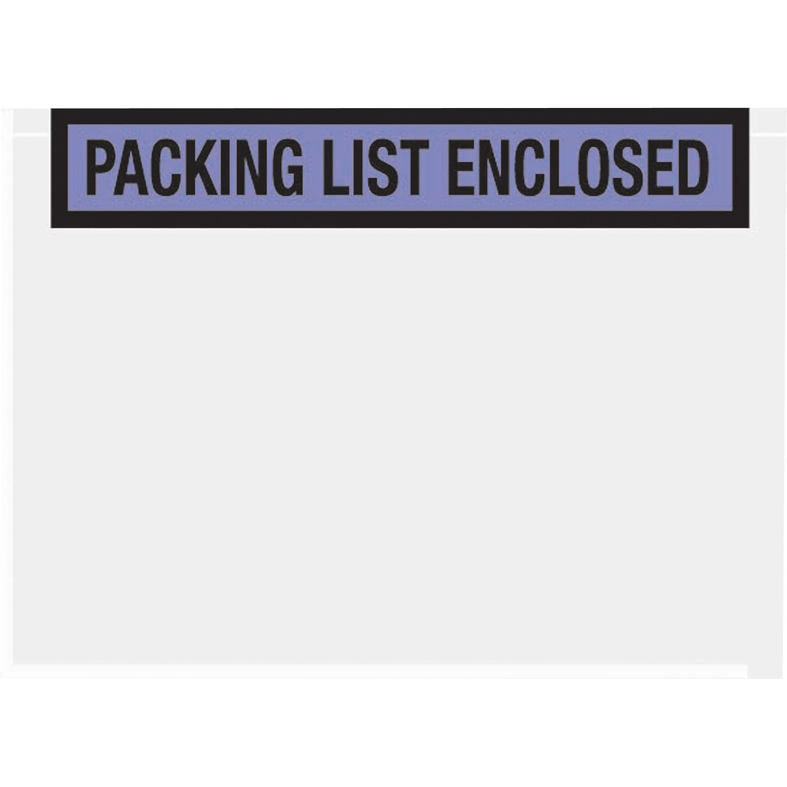 SI Products Packing List Envelopes, 7 x 5.5, Blue Panel Face, Packing List Enclosed, 1000/Case (PL458)