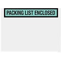 SI Products Packing List Envelopes, 7 x 5.5, Green Panel Face, Packing List Enclosed, 1000/Case