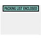 SI Products Packing List Envelopes, 7" x 5.5", Green Panel Face, "Packing List Enclosed", 1000/Case (PL459)