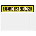 Packing List Envelopes, 4-1/2 x 5-1/2, Yellow Panel Face Packing List Enclosed, 1000/Case