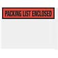 Packing List Envelopes, 4-1/2" x 5-1/2", Red Panel Face "Packing List Enclosed", 1000/Case