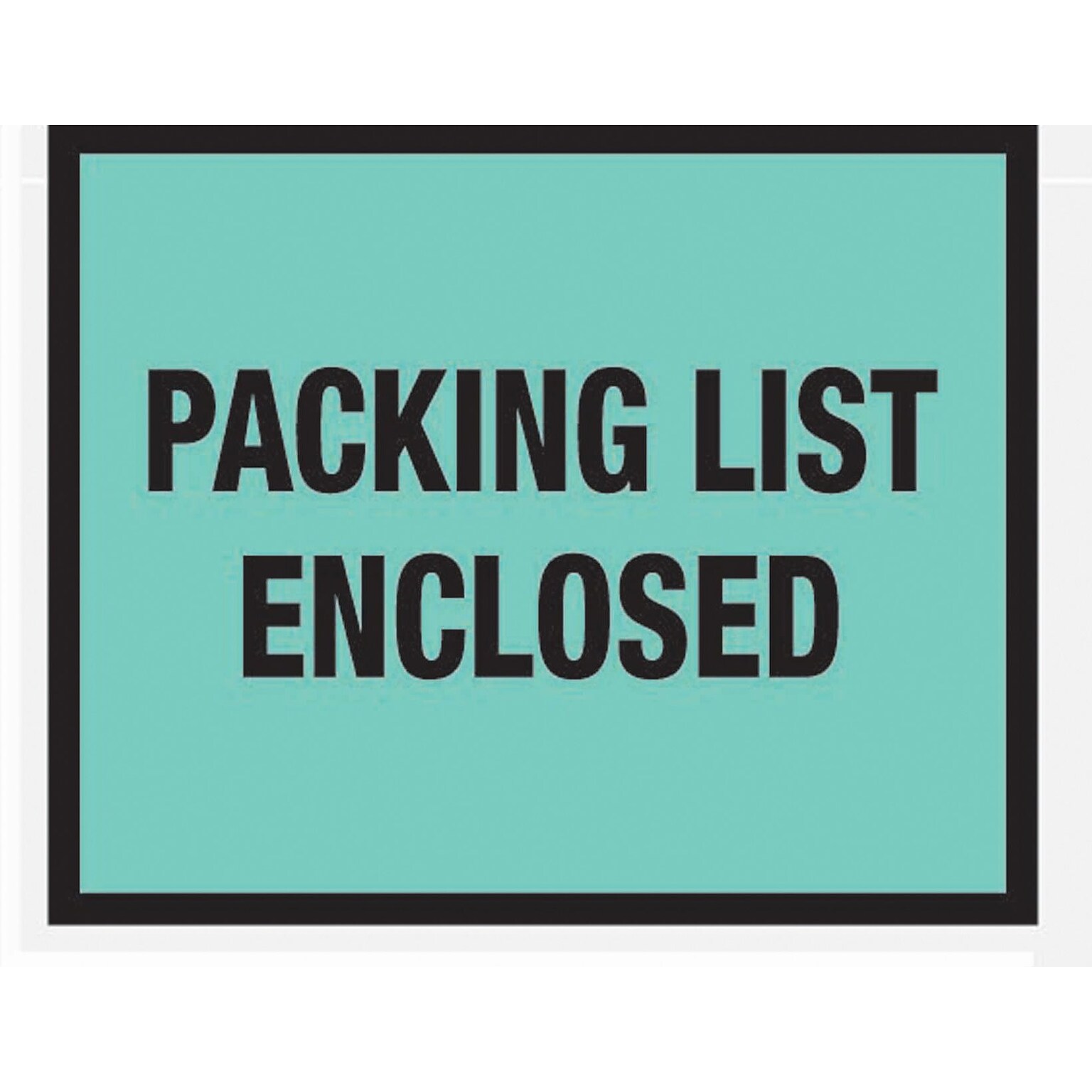SI Products Packing List Envelopes, 7 x 5.5, Green Full Face, Packing List Enclosed, 1000/Case (PL408)