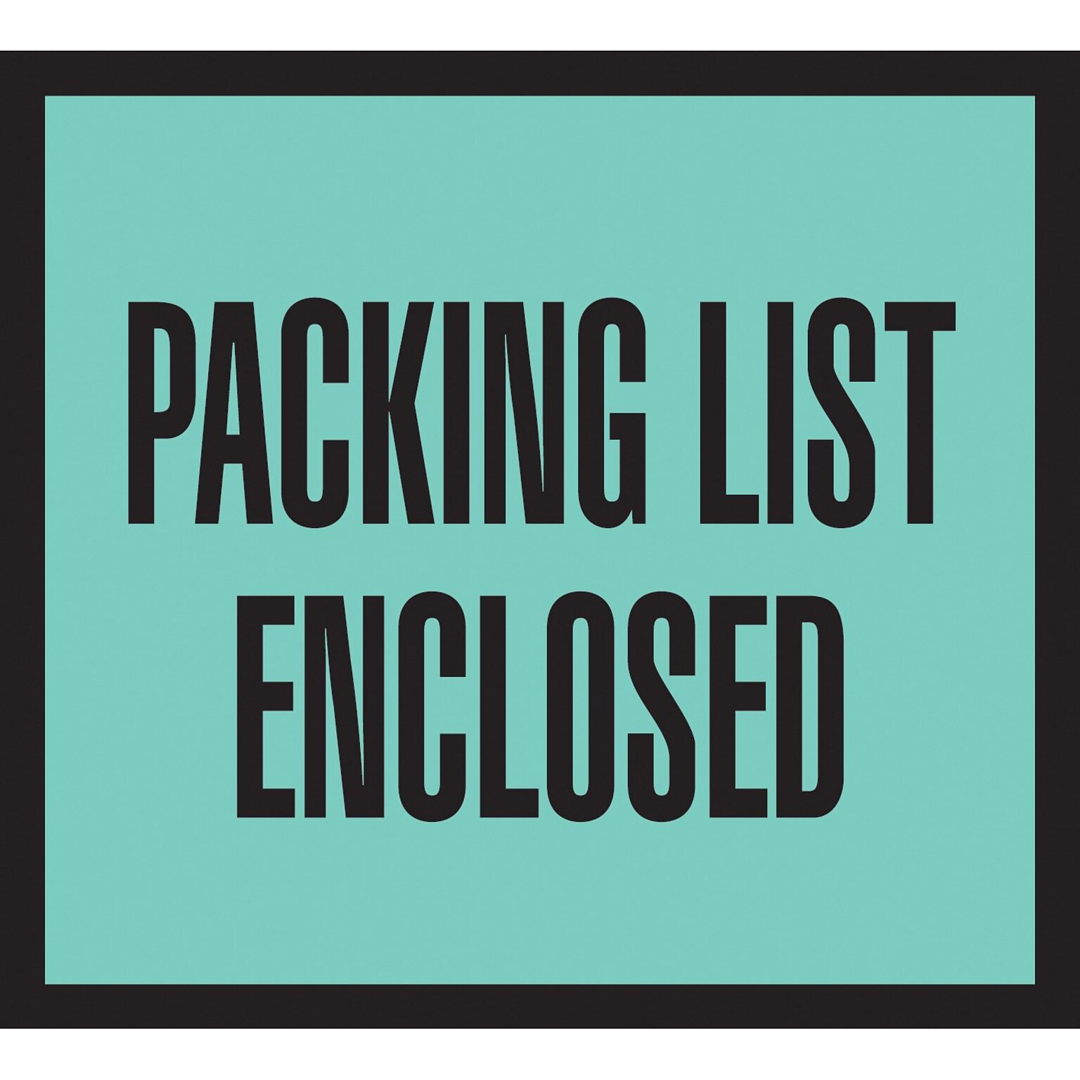 Packing List Envelopes, 4-1/2 x 5-1/2, Green Full Face Packing List Enclosed, 1000/Case