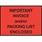 Packing List Envelope, 4-1/2 x 6, Red Full Face Important Invoice/Packing List Enclosed, 1000/Ca