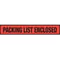 Packing List Envelopes, 4-1/2" x 7-1/2", Red Panel Face "Packing List Enclosed", 1000/Case