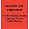 Packing List Envelopes, 5 x 6, Red Paper Face Packing List Enclosed-Do Not Destroy, 1000/Case