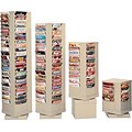 Durham Con-Tur® Rotary Literature Racks, 80 Pocket, Putty