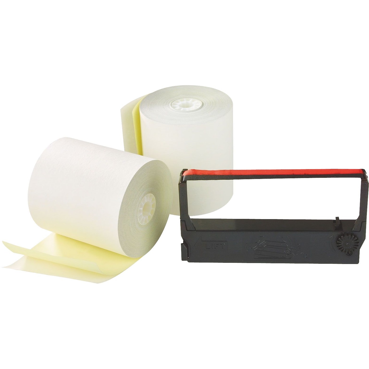 Staples® Credit/Debt Verifone 250 Kit, 2-Ply, 3 x 90, 10 Rolls/Pack (452177)