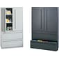 HON® 700 Series 2 Drawer Lateral File Cabinet w/Roll-Out & Posting Shelves, Light Grey, Letter/Legal, 36"W (HON785LSQ)