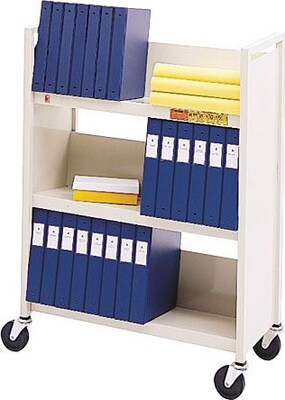 Bretford BASICS 3-Shelf Steel Stand, Powder Coat/Putty Beige (L330)