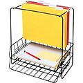 Fellowes® Wire Desk Accessories, Combination Organizer, Double Tray with Hanging File