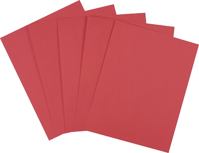 Staples® Brights Multipurpose Paper, 24 lbs., 8.5 x 11, Red, 500/Ream (20104)