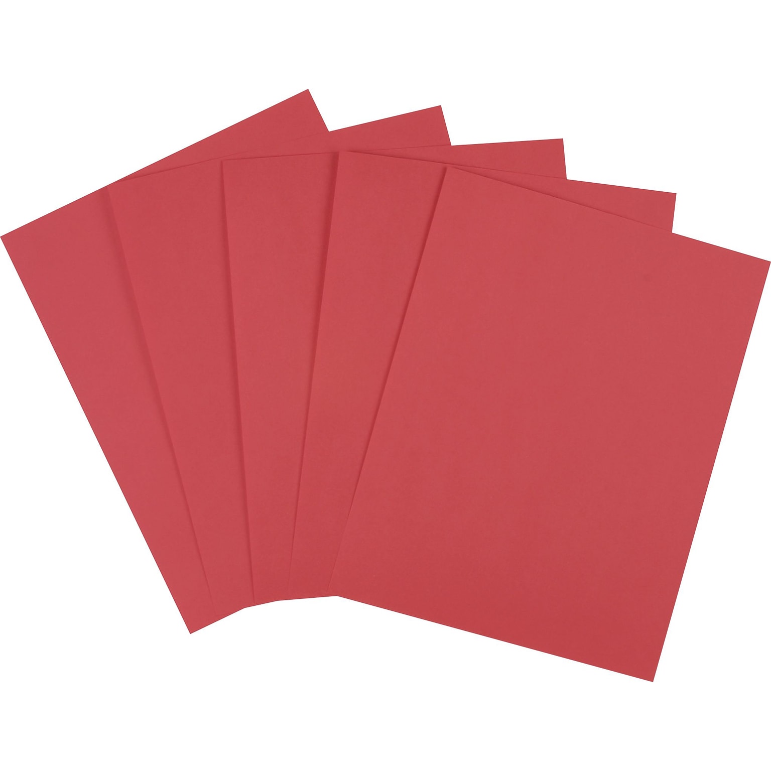 Staples® Brights Multipurpose Paper, 24 lbs., 8.5 x 11, Red, 500/Ream (20104)