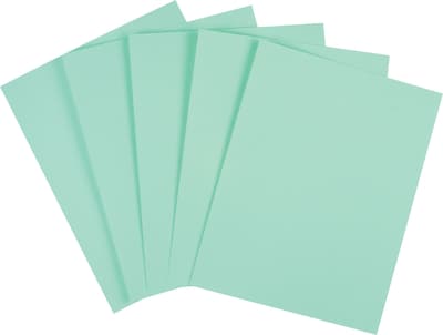 Quill Brand® Cover Stock Paper, 8 1/2 x 11, Green